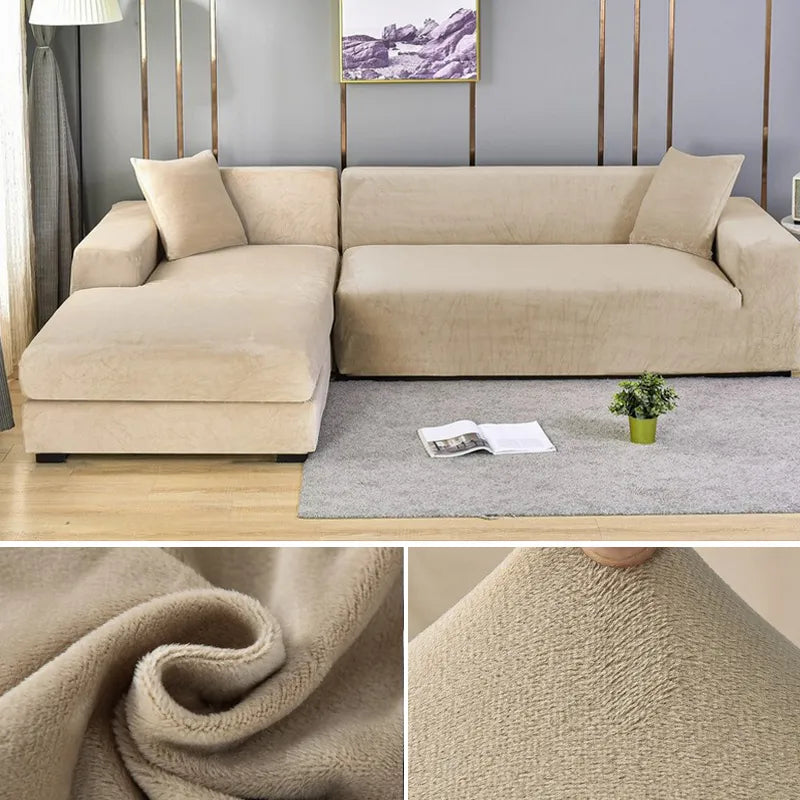 Junips | Sofa Cover Velvet Stretch Washable Protector