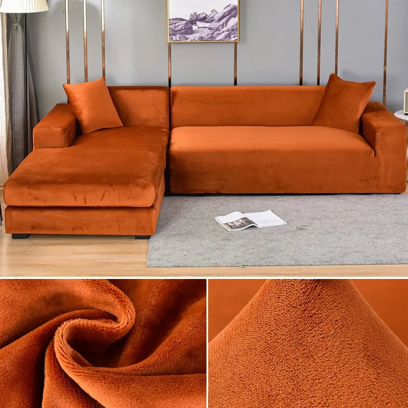 Junips | Sofa Cover Velvet Stretch Washable Protector
