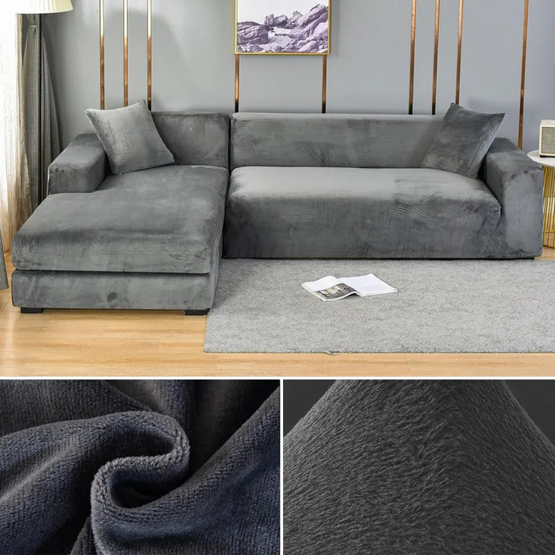 Junips | Sofa Cover Velvet Stretch Washable Protector