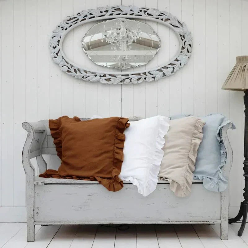 Junips | Soft Linen Ruffle Pillowcase