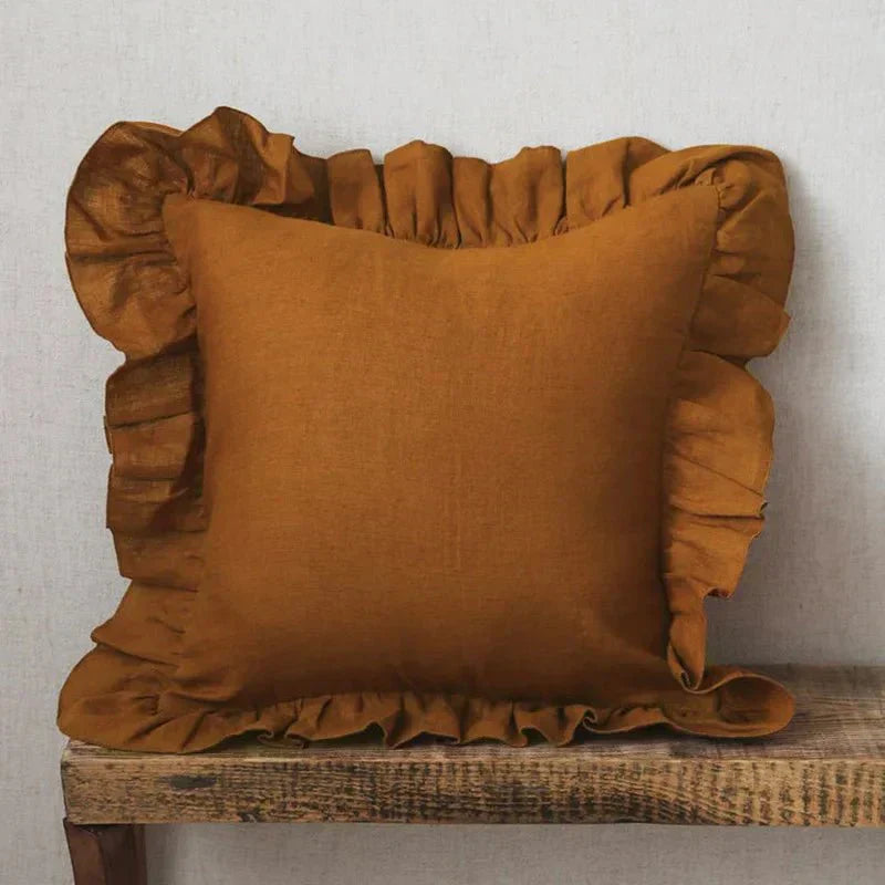 Junips | Soft Linen Ruffle Pillowcase