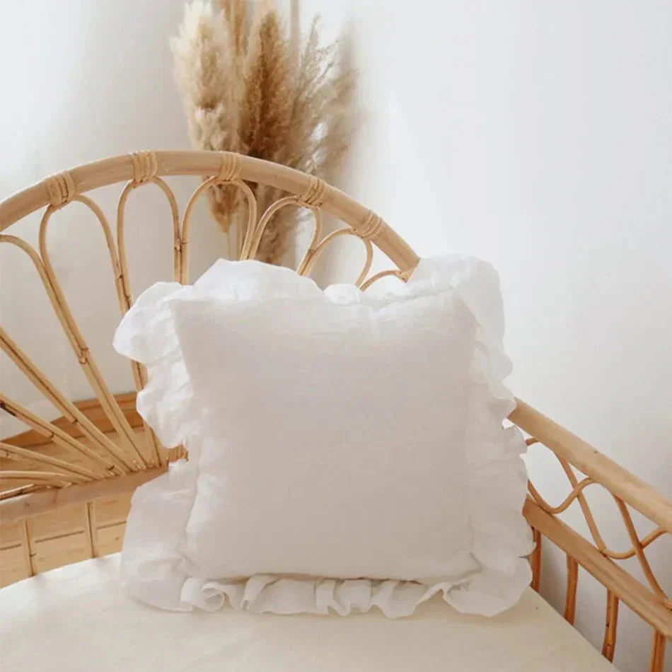 Junips | Soft Linen Ruffle Pillowcase