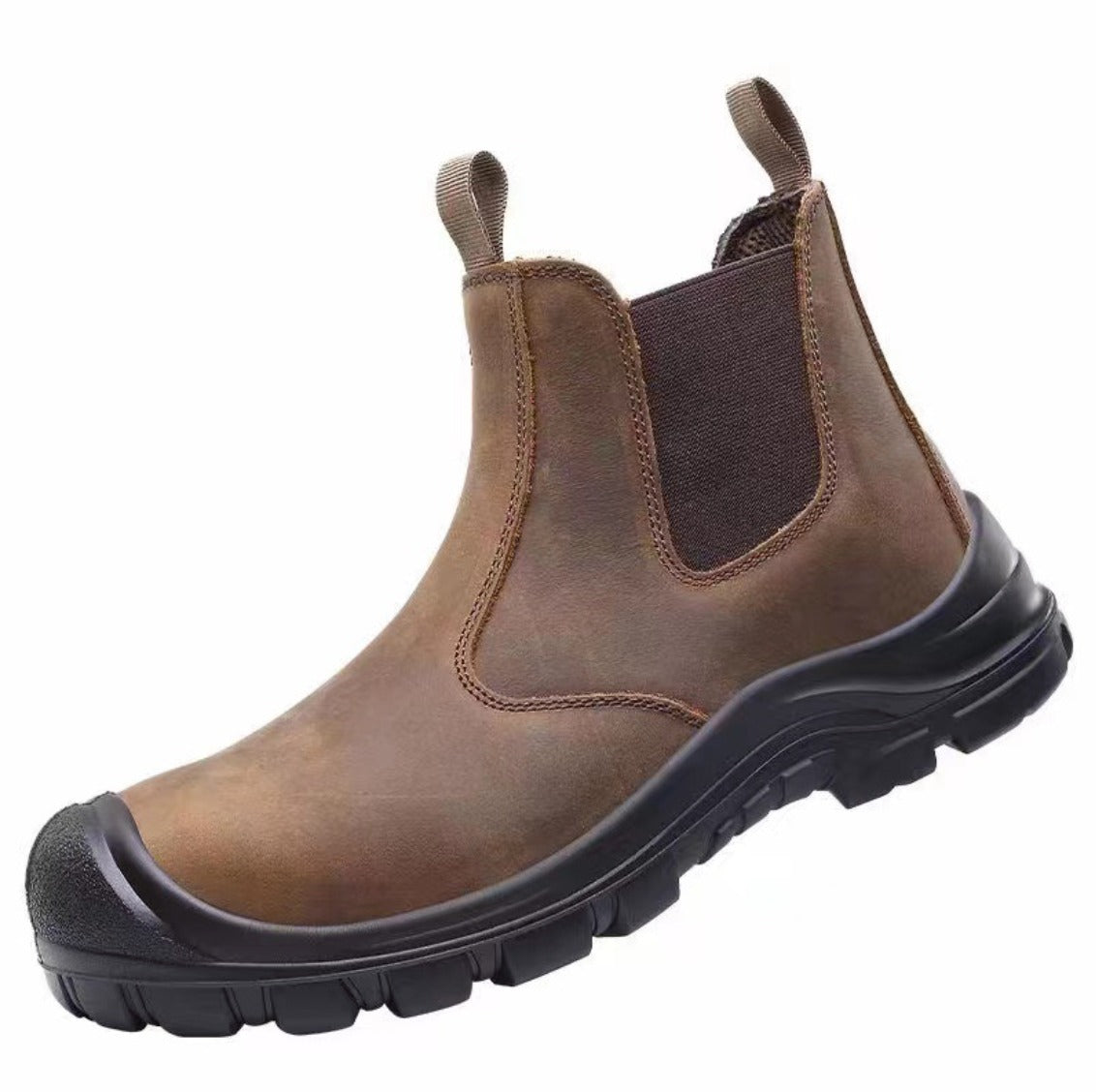 Junips | FlexGuard Orthopedic Work & Safety Boots | Steel Toe & Puncture-Resistant Midsole | Waterproof Full-Grain Leather | Oil-Resistant PU Outsole | Anatomical Arch Support for Plantar Fasciitis