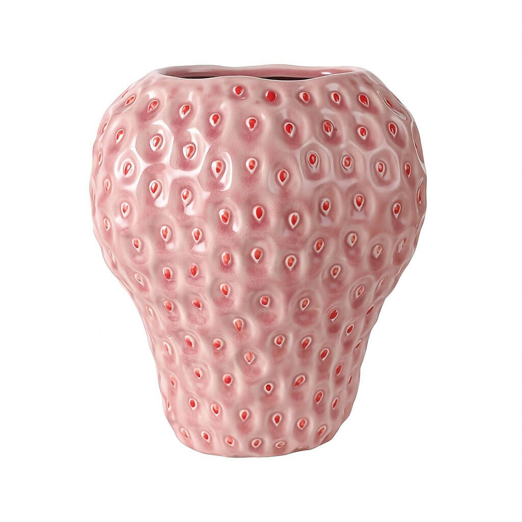 Junips | Strawberry-structured ceramic vase