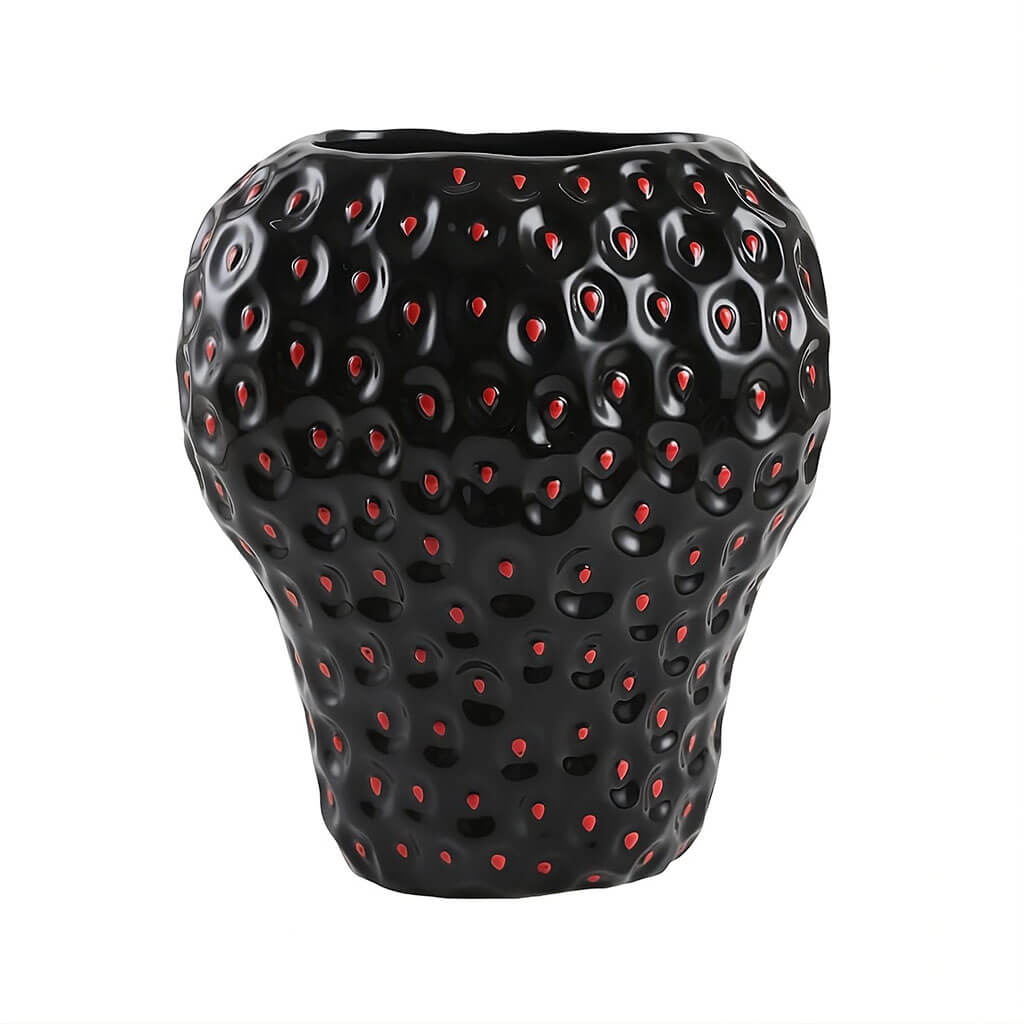 Junips | Strawberry-structured ceramic vase
