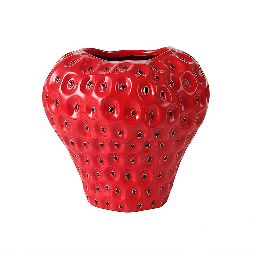 Junips | Strawberry-structured ceramic vase