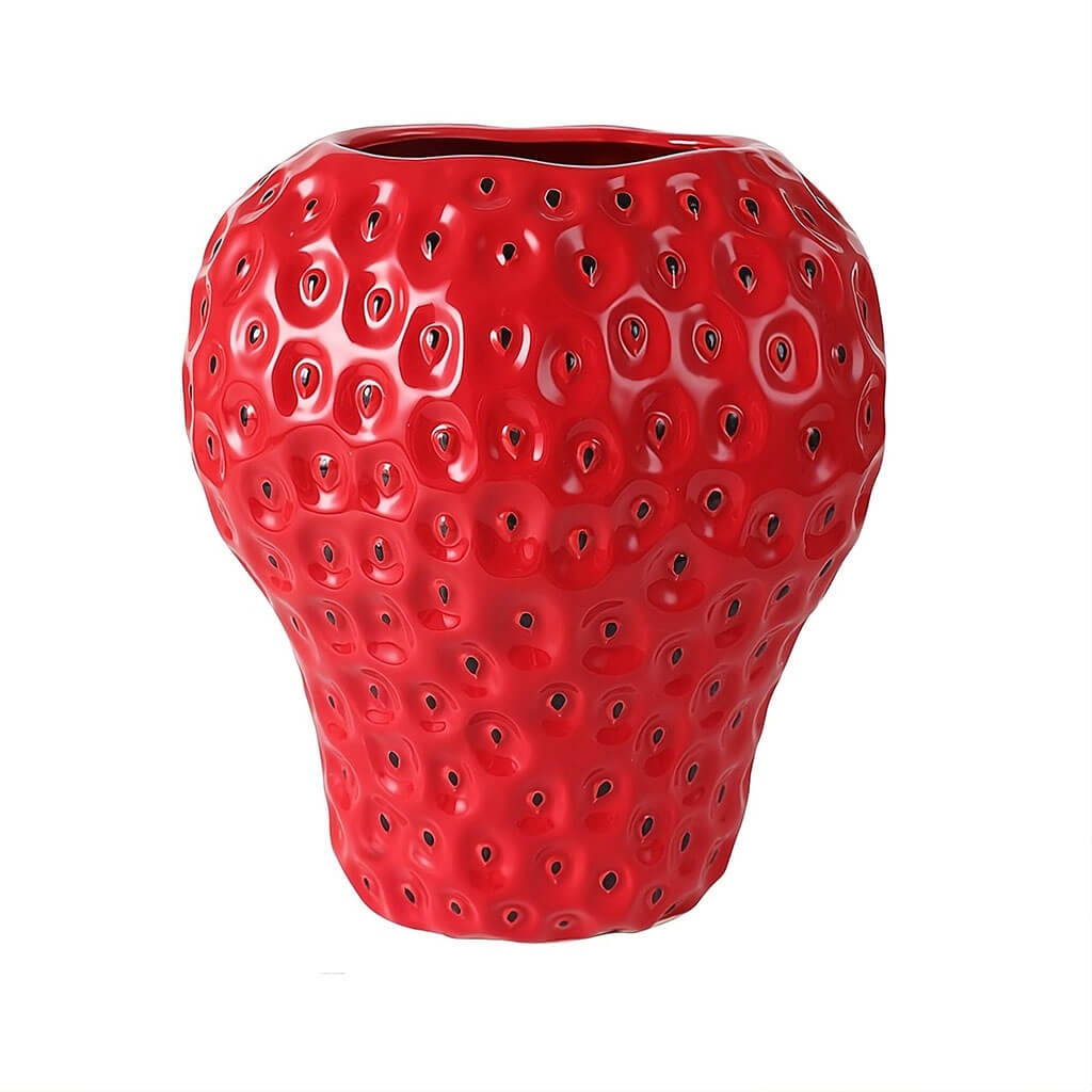 Junips | Strawberry-structured ceramic vase
