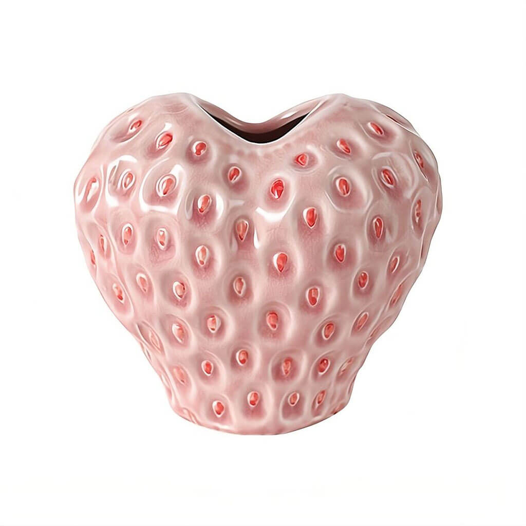 Junips | Strawberry-structured ceramic vase