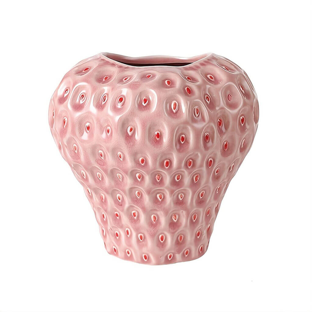 Junips | Strawberry-structured ceramic vase