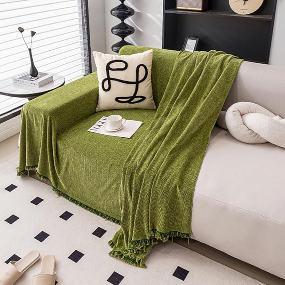 Junips | Sofa Cover Durable Chenille Fabric Protection