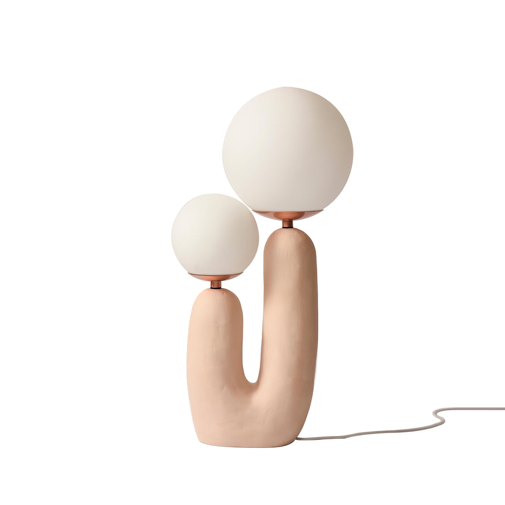 Junips | Contemporary Style Table Lamp with Natural Accent