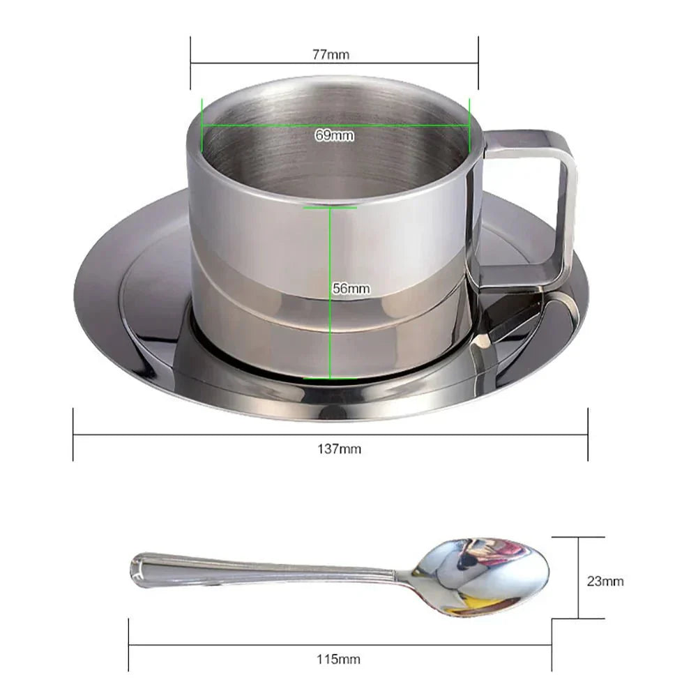 Junips | Three-Piece Stainless Steel Cup Set