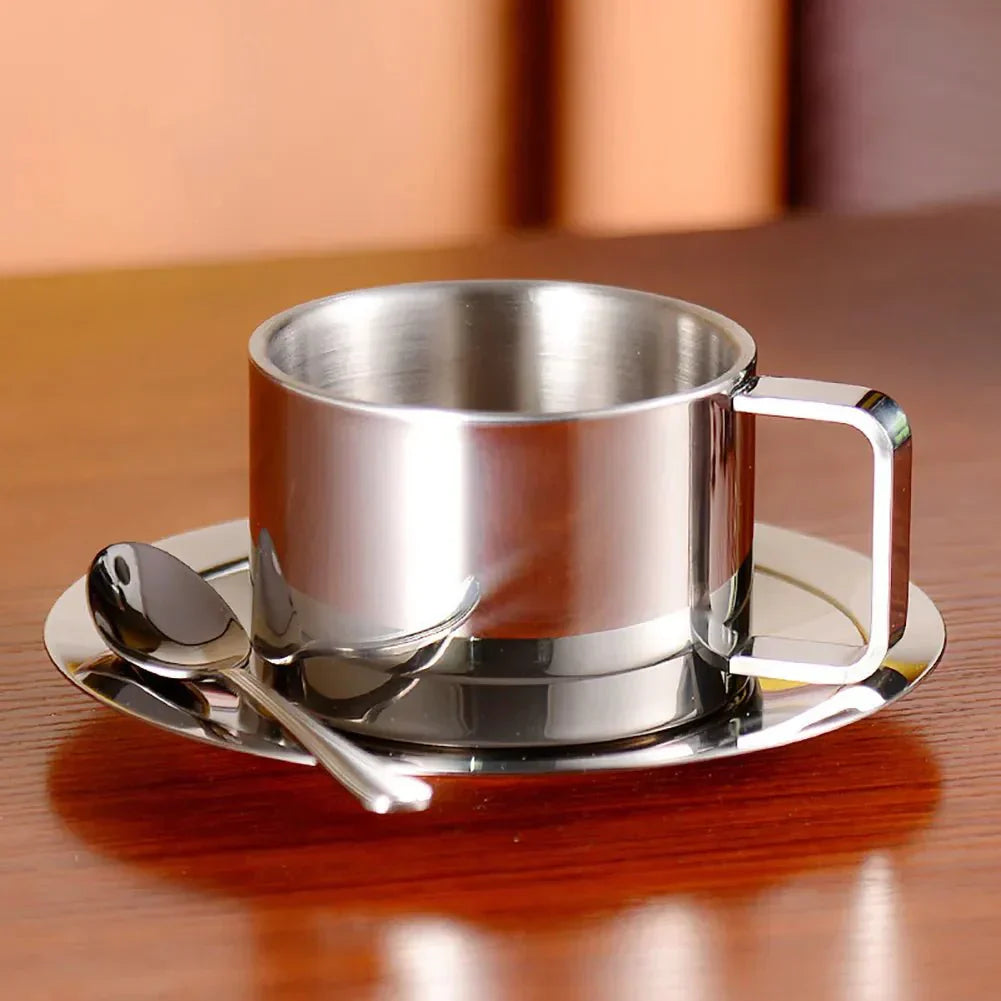 Junips | Three-Piece Stainless Steel Coffee Cup Set