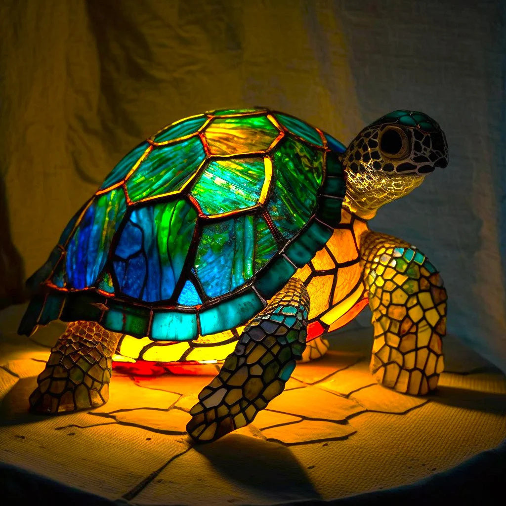 Junips | Animal Stained Glass Table Lamp Ornament