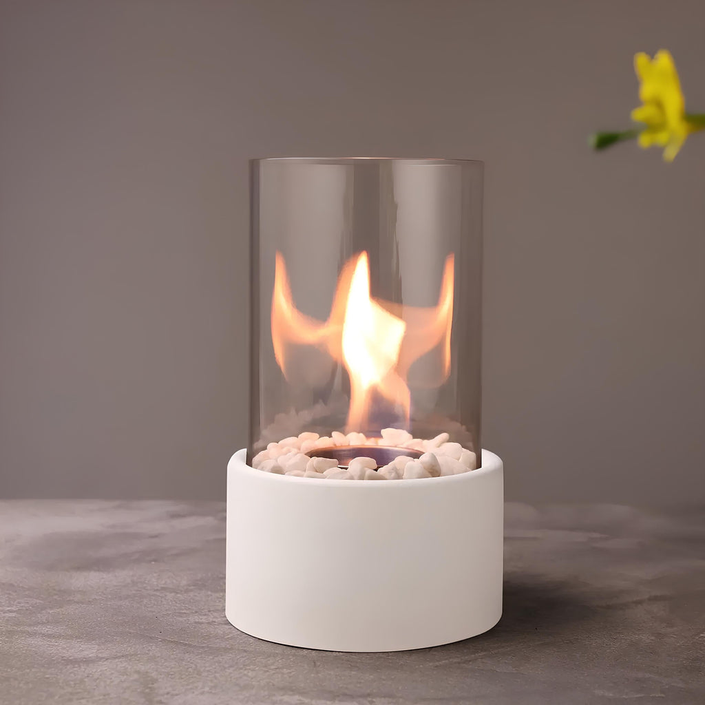 Junips | Table Lamp Glass Oil Flame Burner