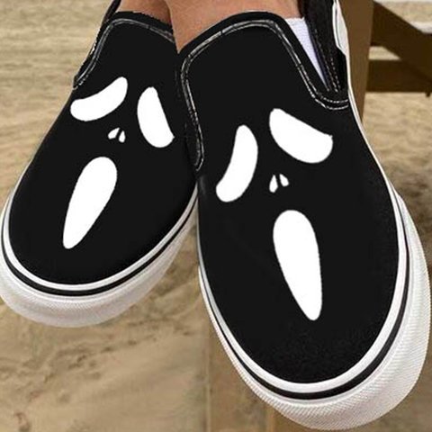 Junips | Casual slip-ons made of canvas with skull