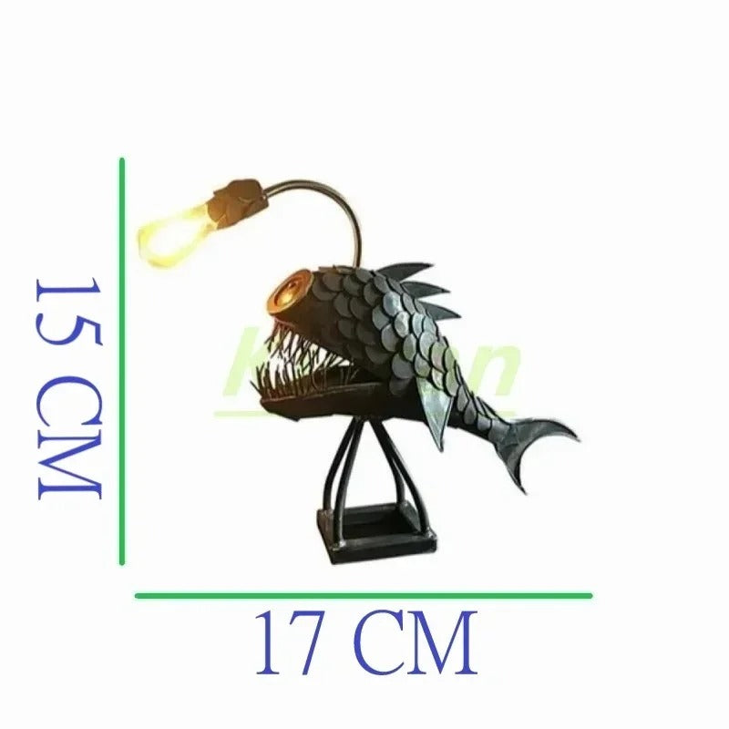 Junips | Steampunk Angler Fish Lamp – Cool & Unusual Floor Lamp for Your Home