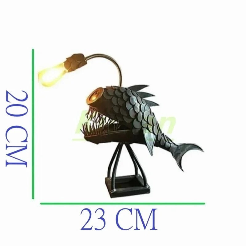 Junips | Steampunk Angler Fish Lamp – Cool & Unusual Floor Lamp for Your Home