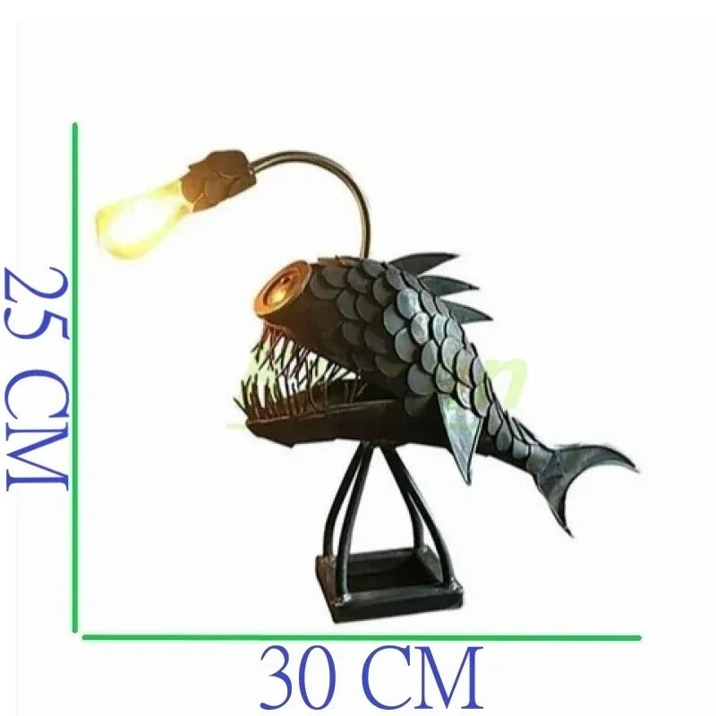 Junips | Steampunk Angler Fish Lamp – Cool & Unusual Floor Lamp for Your Home