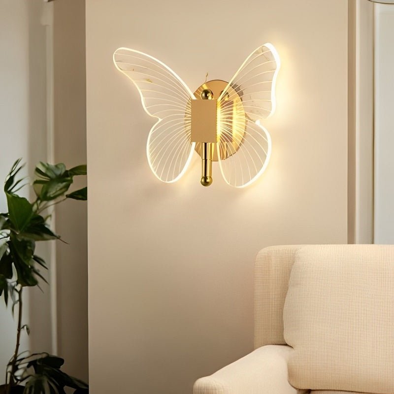 Junips | FloraVyne LED Wall Light – Butterfly-shaped design lamp with 3 light modes energy-saving and elegant