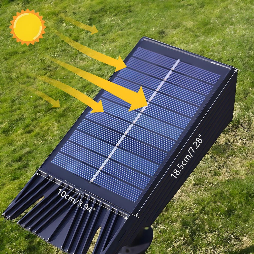 Junips | Waterproof Solar LED Multi-Zoom Spot Light | Adjustable Zoom. Eco-Friendly & Ideal for Garden and Outdoor Landscape Lighting