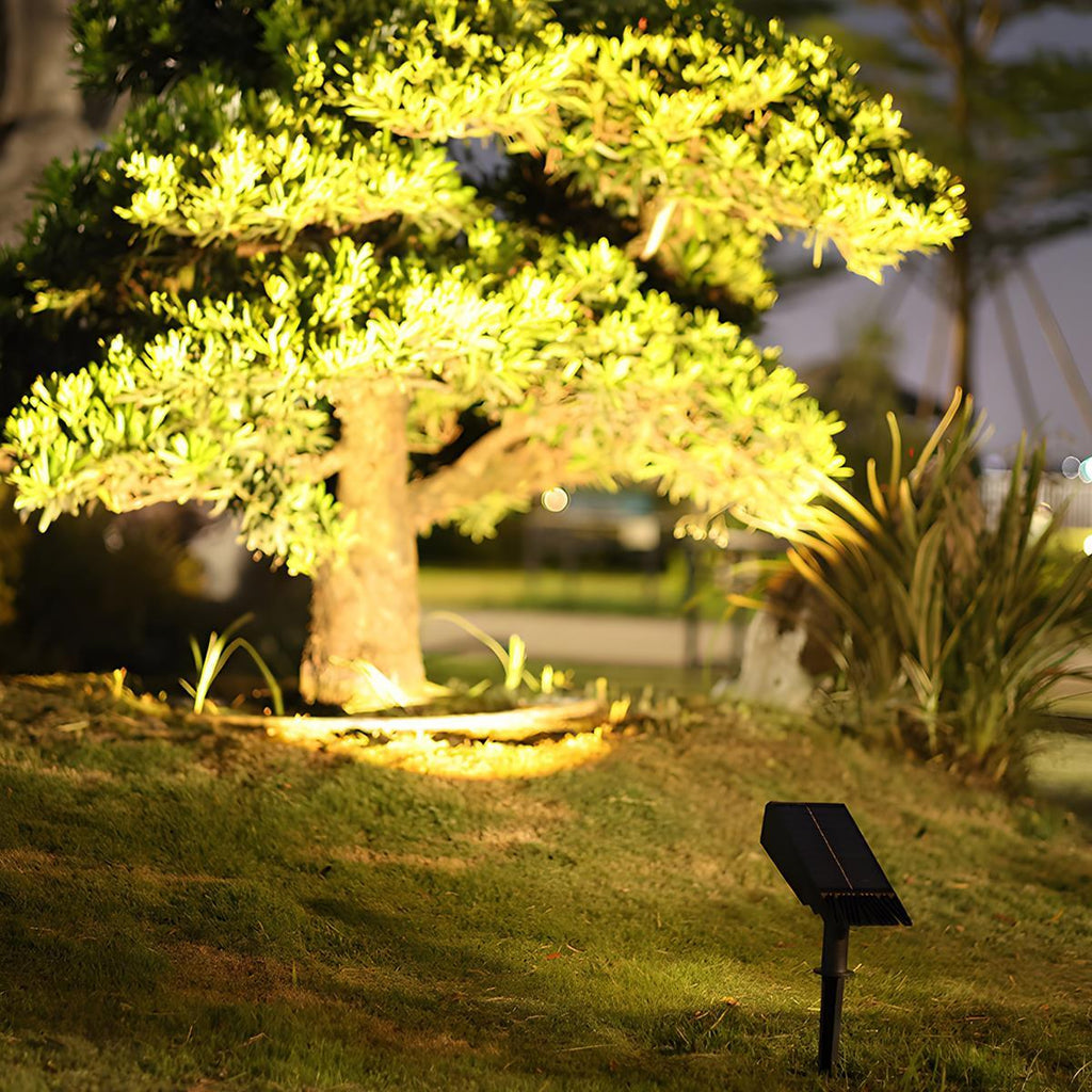 Junips | Waterproof Solar LED Multi-Zoom Spot Light | Adjustable Zoom. Eco-Friendly & Ideal for Garden and Outdoor Landscape Lighting