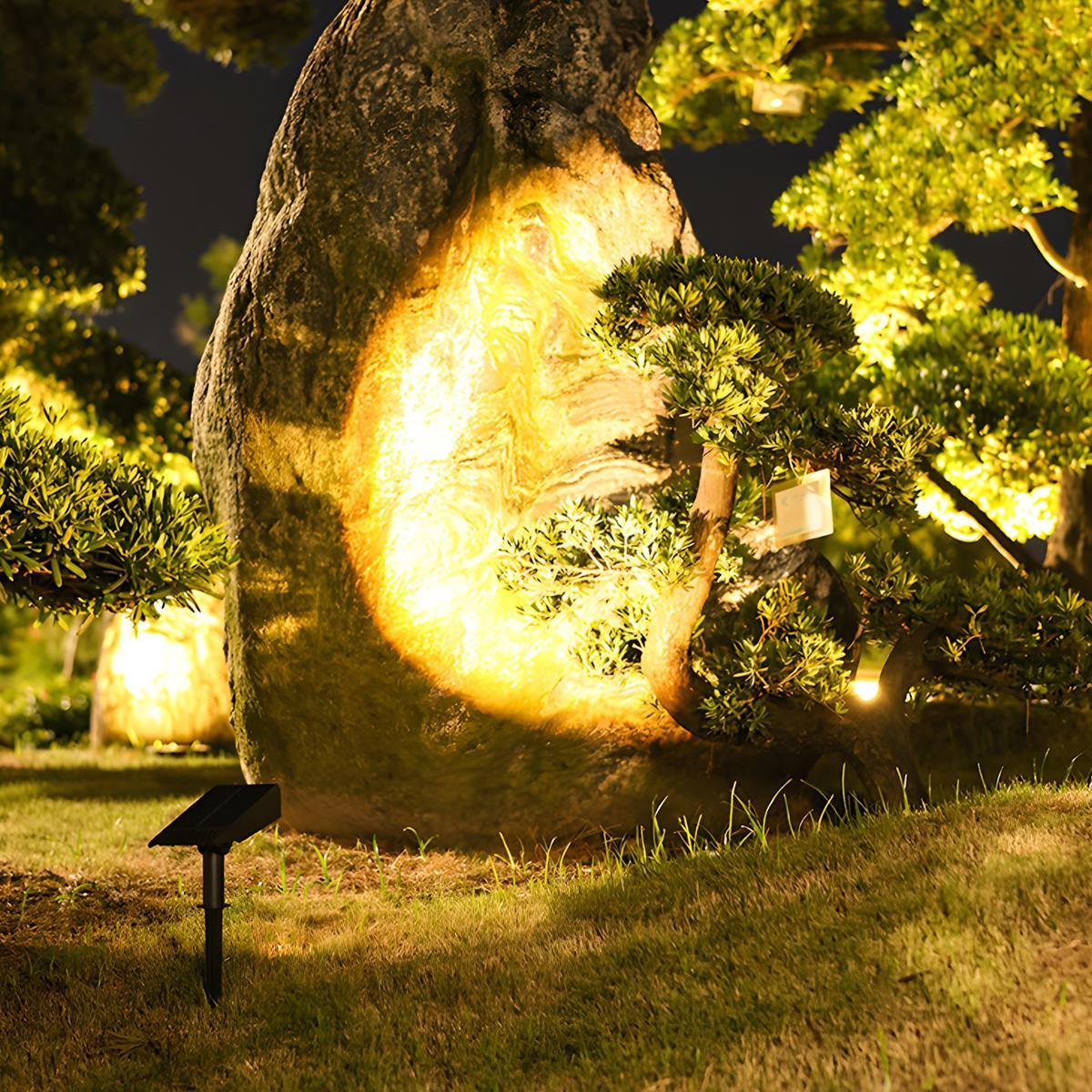 Junips | Waterproof Solar LED Multi-Zoom Spot Light | Adjustable Zoom. Eco-Friendly & Ideal for Garden and Outdoor Landscape Lighting