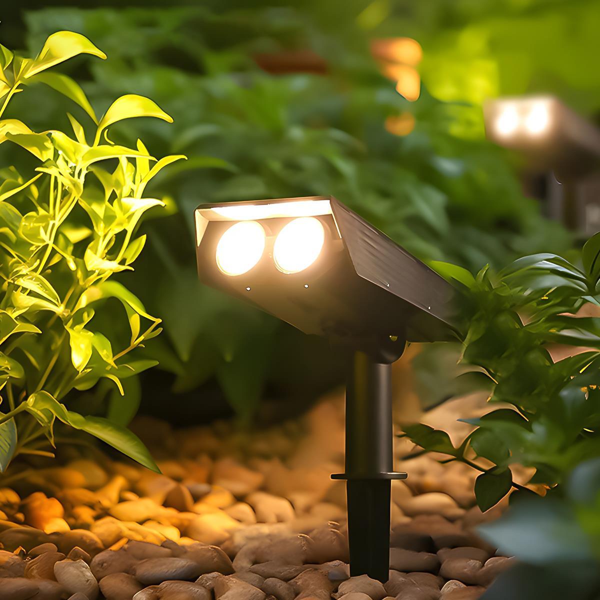 Junips | Waterproof Solar LED Multi-Zoom Spot Light | Adjustable Zoom. Eco-Friendly & Ideal for Garden and Outdoor Landscape Lighting