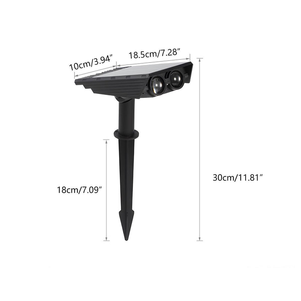Junips | Waterproof Solar LED Multi-Zoom Spot Light | Adjustable Zoom. Eco-Friendly & Ideal for Garden and Outdoor Landscape Lighting