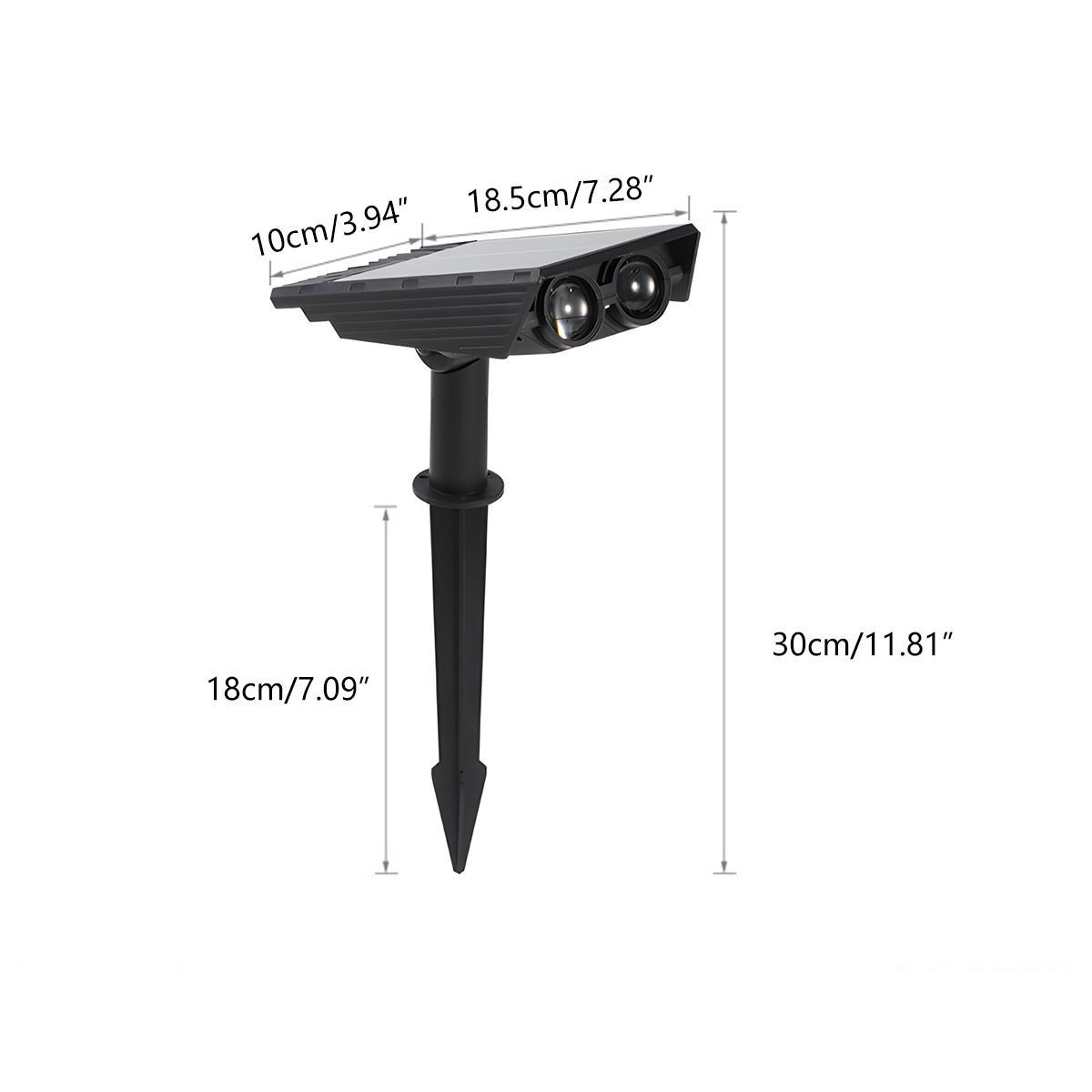 Junips | Waterproof Solar LED Multi-Zoom Spot Light | Adjustable Zoom. Eco-Friendly & Ideal for Garden and Outdoor Landscape Lighting
