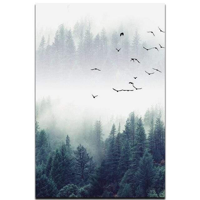 Junips | 3-piece Nordic Forest Landscape Wall Art