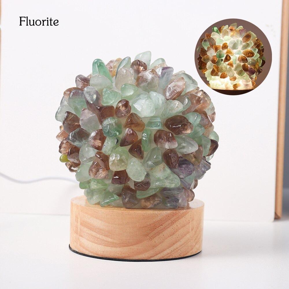 Junips | Aventurine Quartz Crystal Lamp