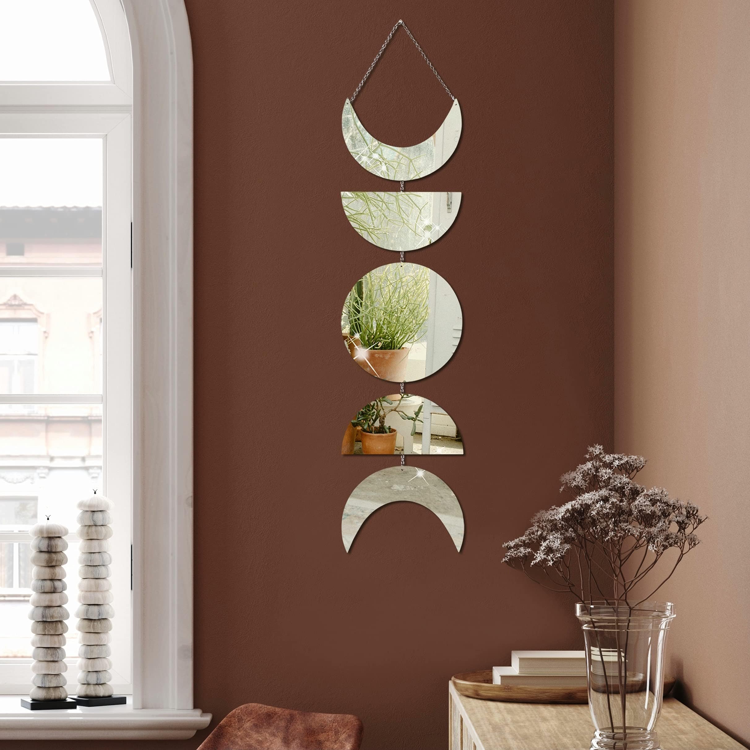 Junips | Moon phases mirror wall hanging