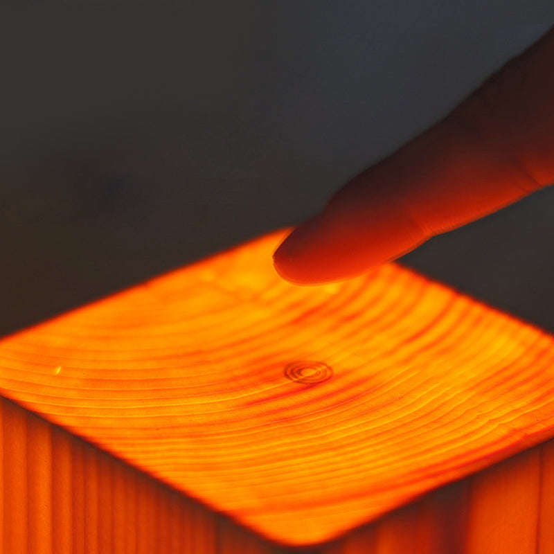 Junips | Table Lamp with Touch Control Wood Finish