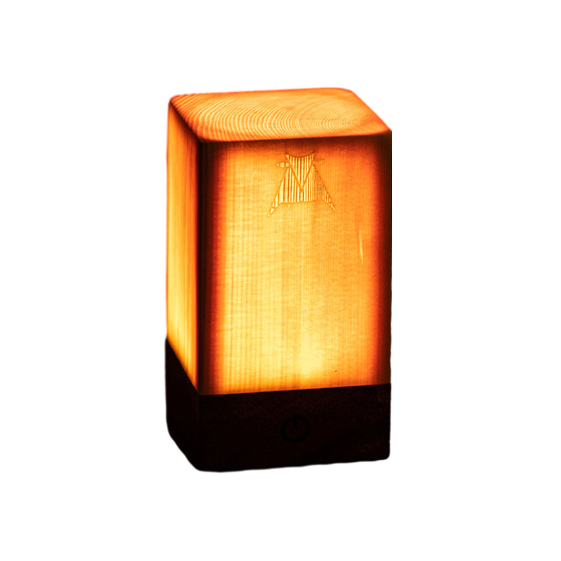 Junips | Table Lamp with Touch Control Wood Finish
