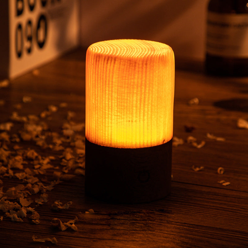 Junips | Table Lamp with Touch Control Wood Finish