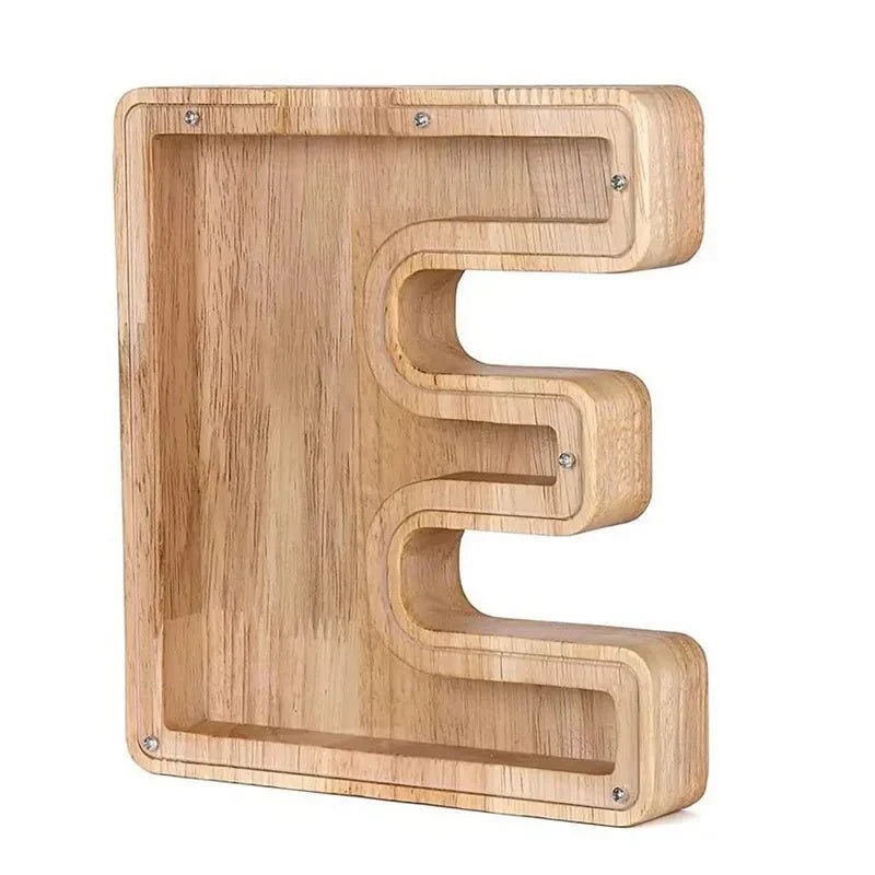 Junips | Wooden Alphabet Letters 'Initial' Piggy Bank