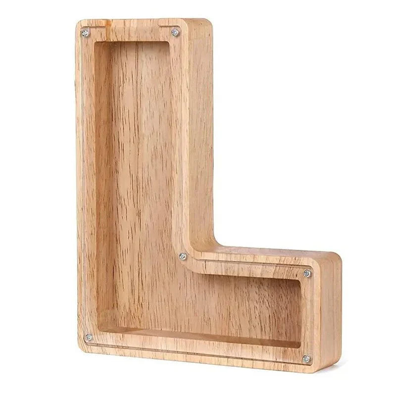 Junips | Wooden Alphabet Letters 'Initial' Piggy Bank
