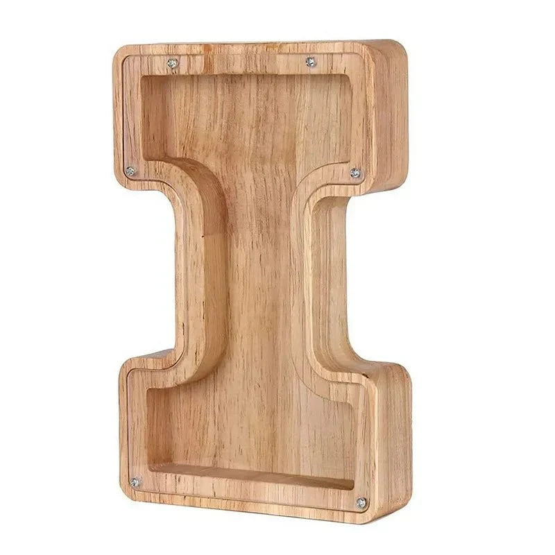 Junips | Wooden Alphabet Letters 'Initial' Piggy Bank