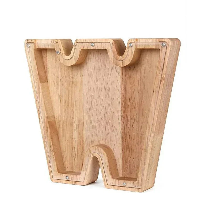 Junips | Wooden Alphabet Letters 'Initial' Piggy Bank