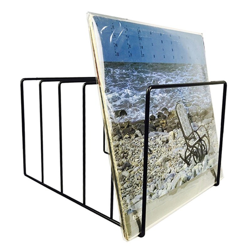 Junips | Wrought Iron Book and Vinyl Stand