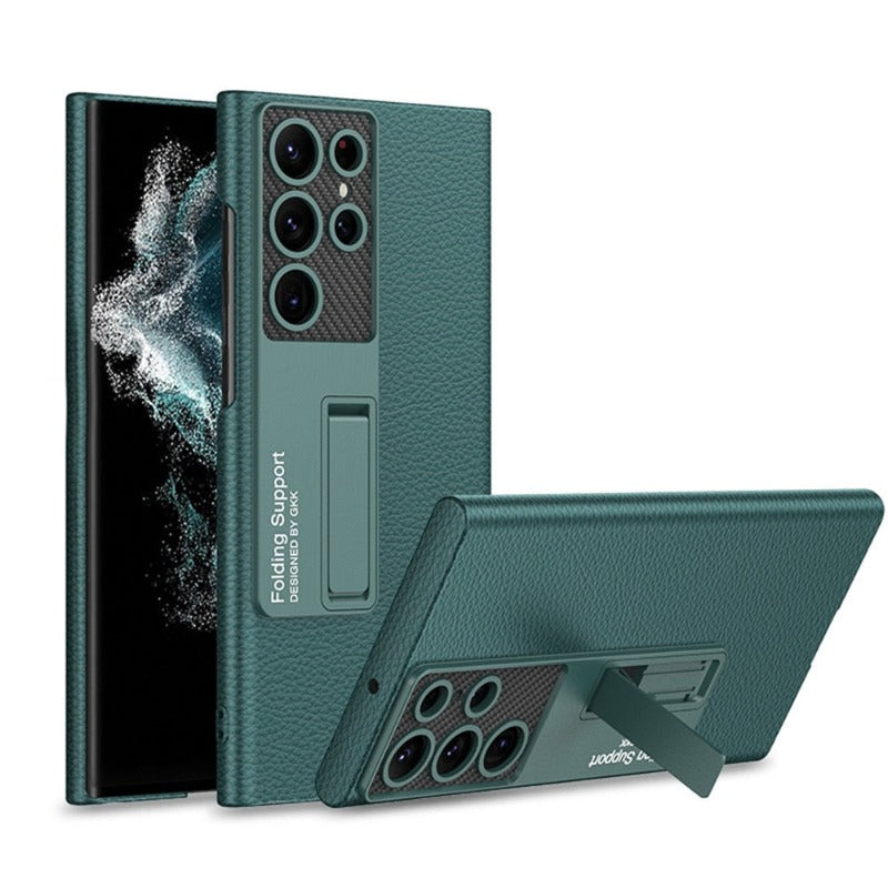 Junips | Luxurious, ultra-thin leather phone case, shockproof, for Samsung Galaxy 23