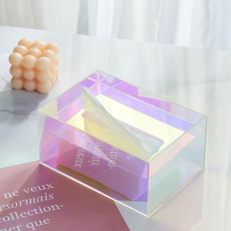 Junips | Iridescent Acrylic Tissue Box