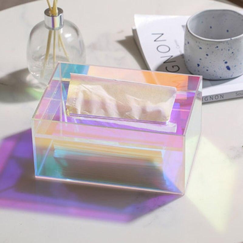 Junips | Iridescent Acrylic Tissue Box